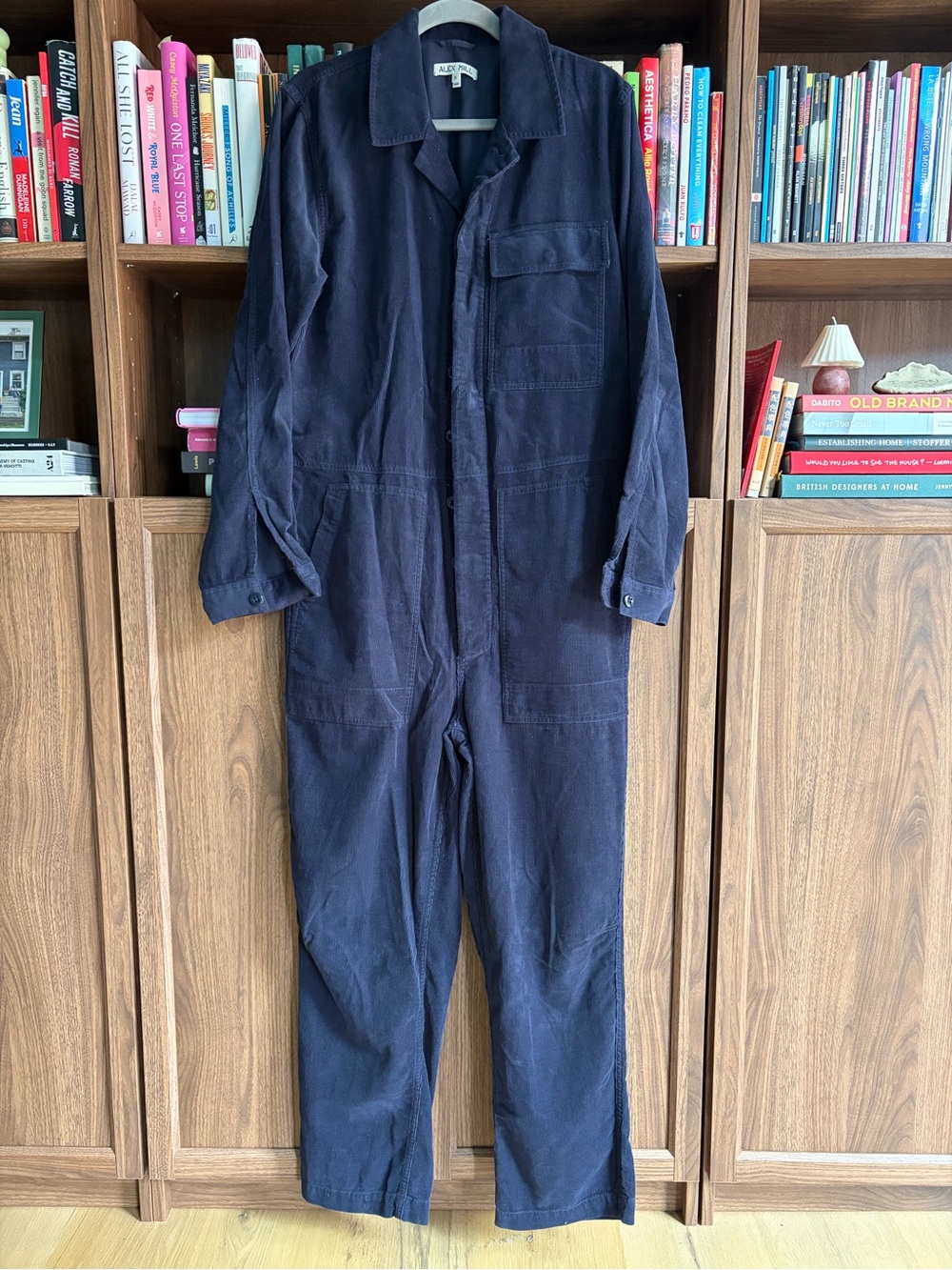 Alex Mill Dark Navy Corduroy Jumpsuit
